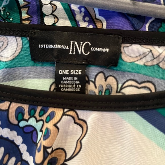 Mod INC INTERNATIONAL CONCEPTS caftan flowing top or cover up one size - Picture 5 of 17